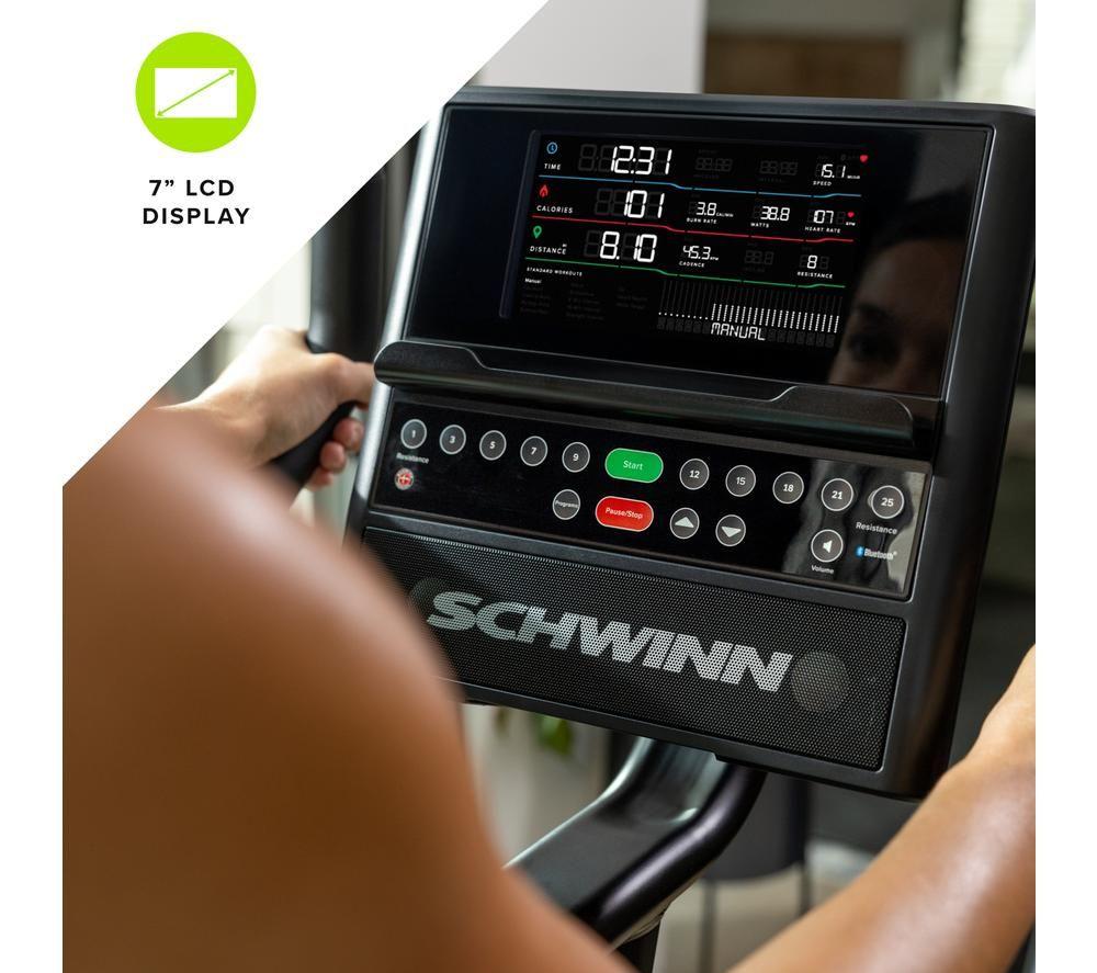 SCHWINN 590U Smart Bluetooth Upright Exercise Bike - Black & Grey image number 3 of 7