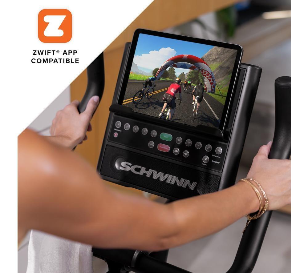SCHWINN 590U Smart Bluetooth Upright Exercise Bike - Black & Grey image number 5 of 7