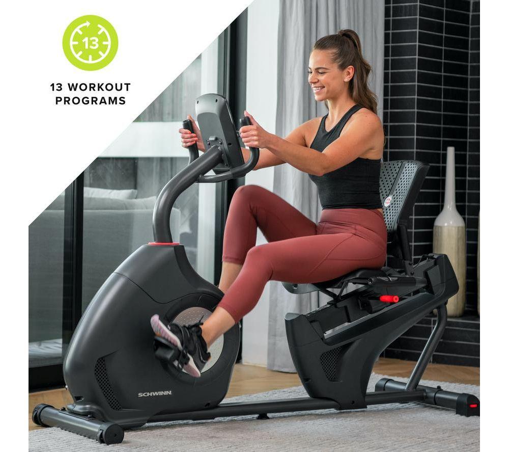 SCHWINN 510R Smart Bluetooth Recumbent Exercise Bike - Black & Grey image number 4 of 8