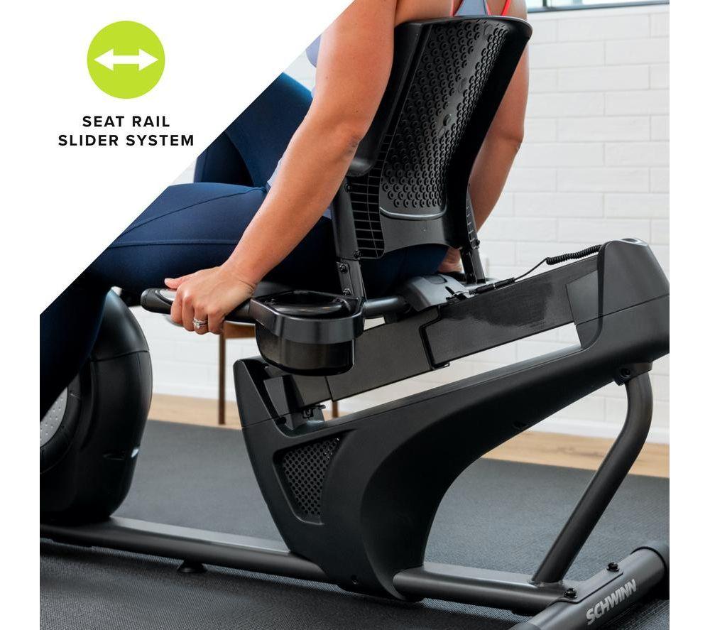 SCHWINN 510R Smart Bluetooth Recumbent Exercise Bike - Black & Grey image number 5 of 8