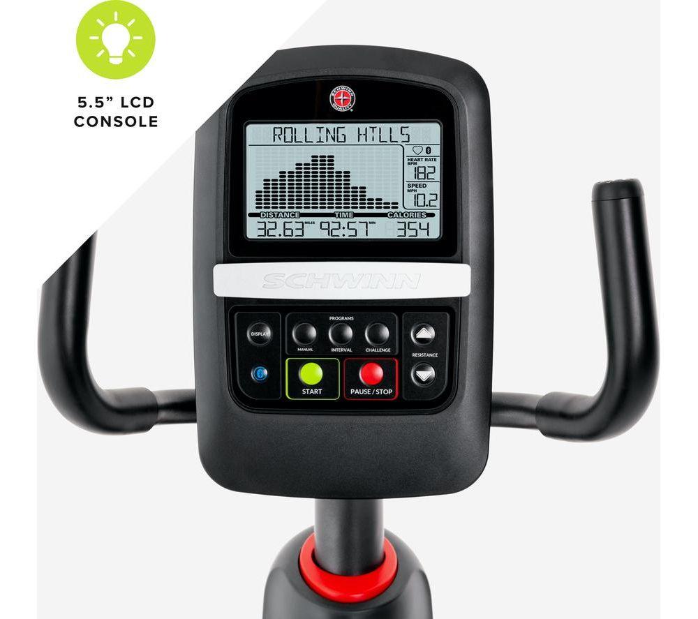 SCHWINN 510R Smart Bluetooth Recumbent Exercise Bike - Black & Grey image number 7 of 8