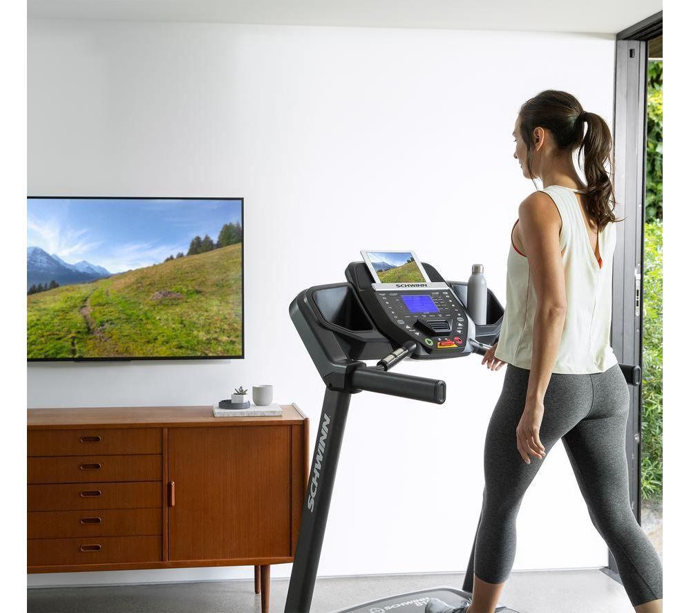 SCHWINN SoftTrack 510T Smart Bluetooth Treadmill - Black & Grey image number 10 of 11