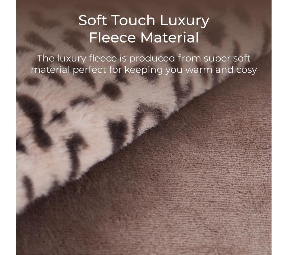 Buy CARMEN C81148LPD Heating Blanket Leopard, 160 x 130 cm Currys