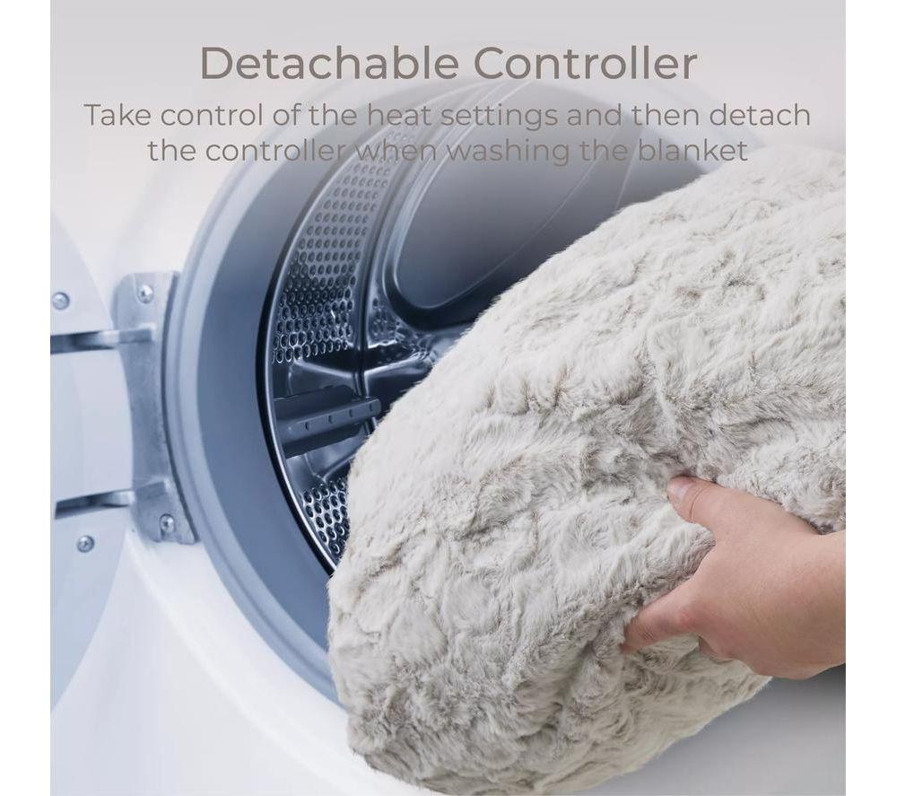 CARMEN C81148RBT Heating Blanket - White, 160 x 130 cm image number 3 of 5