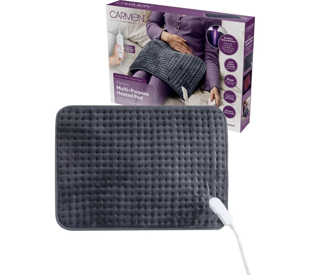Carmen C81289gry Heating Pad - Grey, 35 X 40 Cm