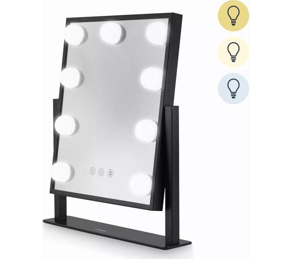 CARMEN Reflect Series Hollywood 9 Bulb Vanity Mirror - Black image number 2 of 5