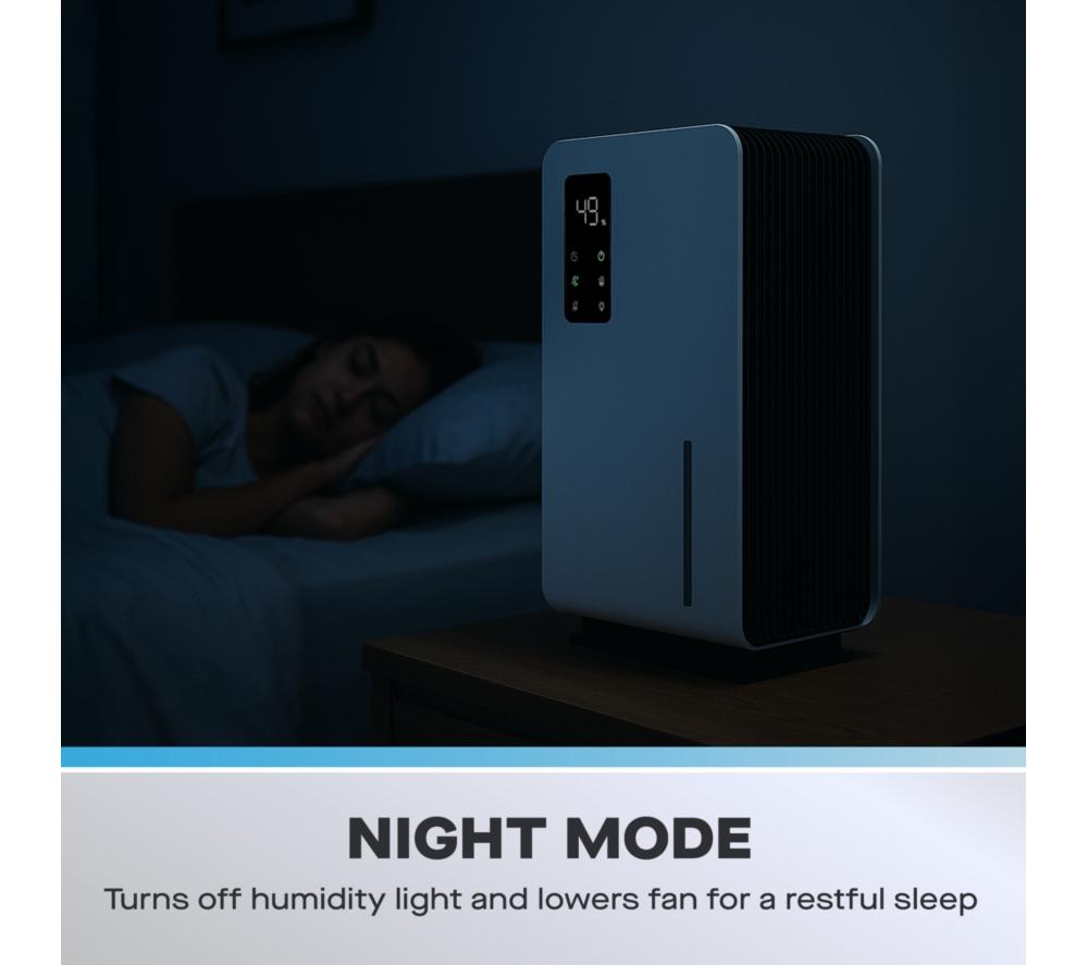 DAEWOO COL1657GE Dehumidifier with Air Purifier - White & Black image number 4 of 8