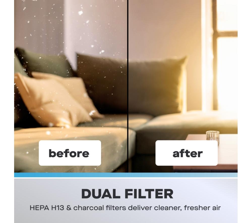 DAEWOO COL1657GE Dehumidifier with Air Purifier - White & Black image number 5 of 8