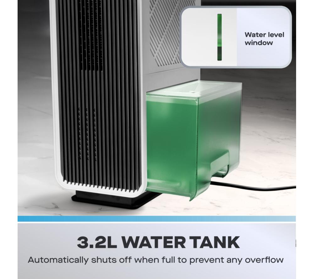 DAEWOO COL1657GE Dehumidifier with Air Purifier - White & Black image number 6 of 8