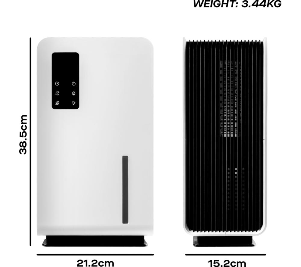 DAEWOO COL1657GE Dehumidifier with Air Purifier - White & Black image number 7 of 8