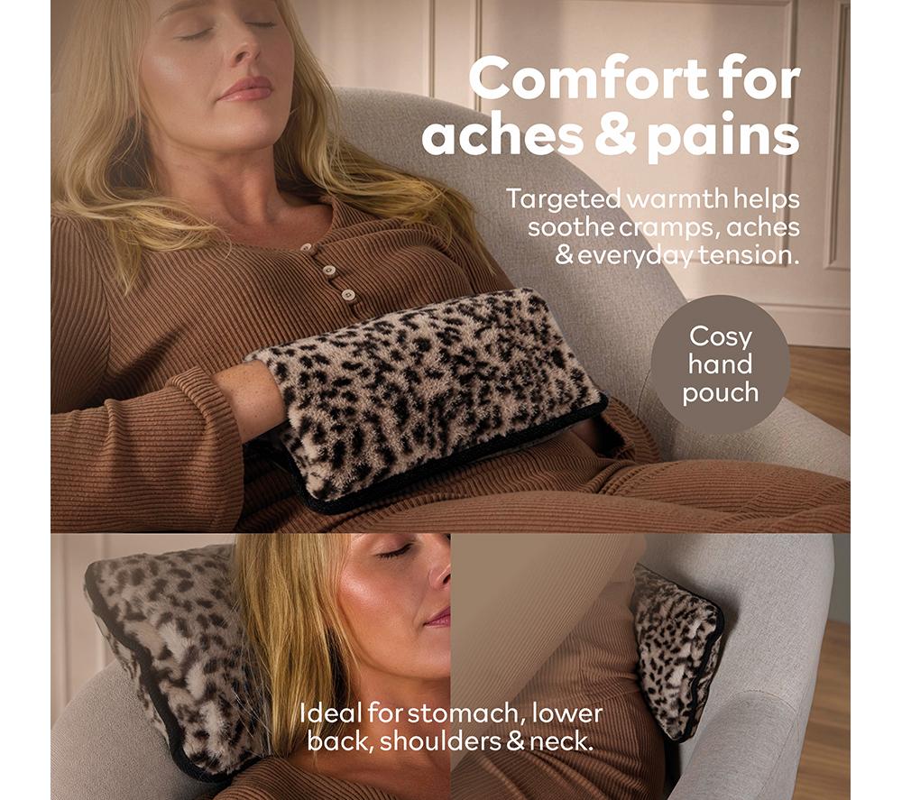 CARMEN Rechargeable Hot Water Bottle - Leopard Print image number 4 of 8