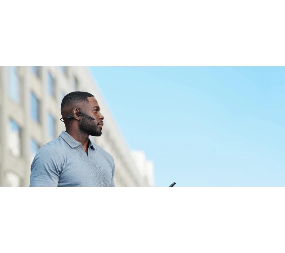 SHOKZ OpenComm2 Wireless Bluetooth Headset - Black image number 7 of 12