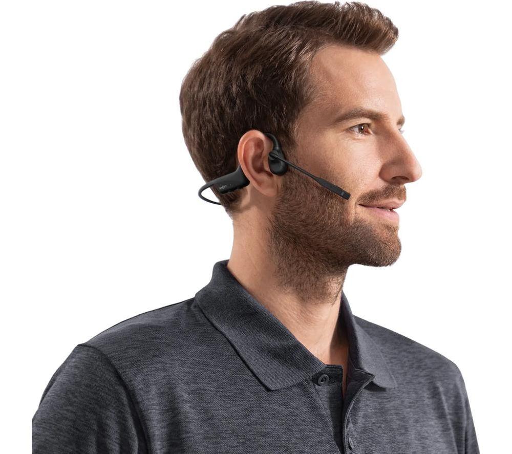 SHOKZ OpenComm2 Wireless Bluetooth Headset - Black image number 9 of 12