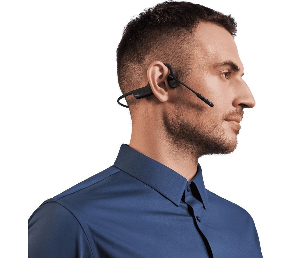 SHOKZ OpenComm2 UC Wireless Bluetooth Headset - Black image number 2 of 6