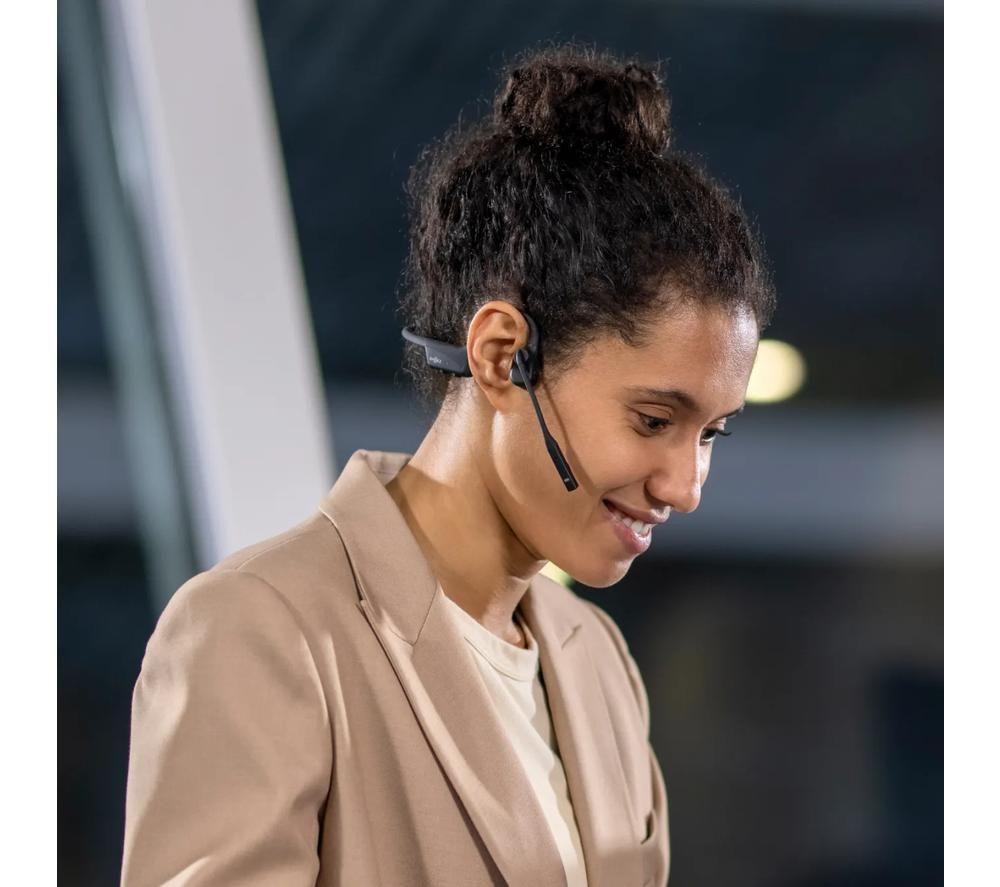 SHOKZ OpenComm2 UC Wireless Bluetooth Headset - Black image number 2 of 7