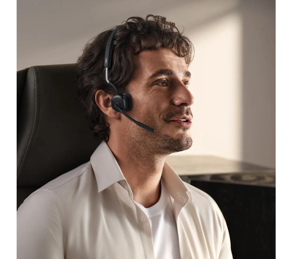 SHOKZ OpenMeet UC Headset with USB Type-A Wireless Adapter - Black image number 2 of 6