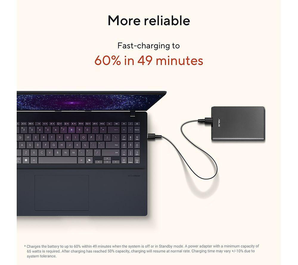ASUS Vivobook 16 M1607KA 16" Laptop - AMD Ryzen AI 7, 1 TB SSD, Quiet Blue image number 10 of 11