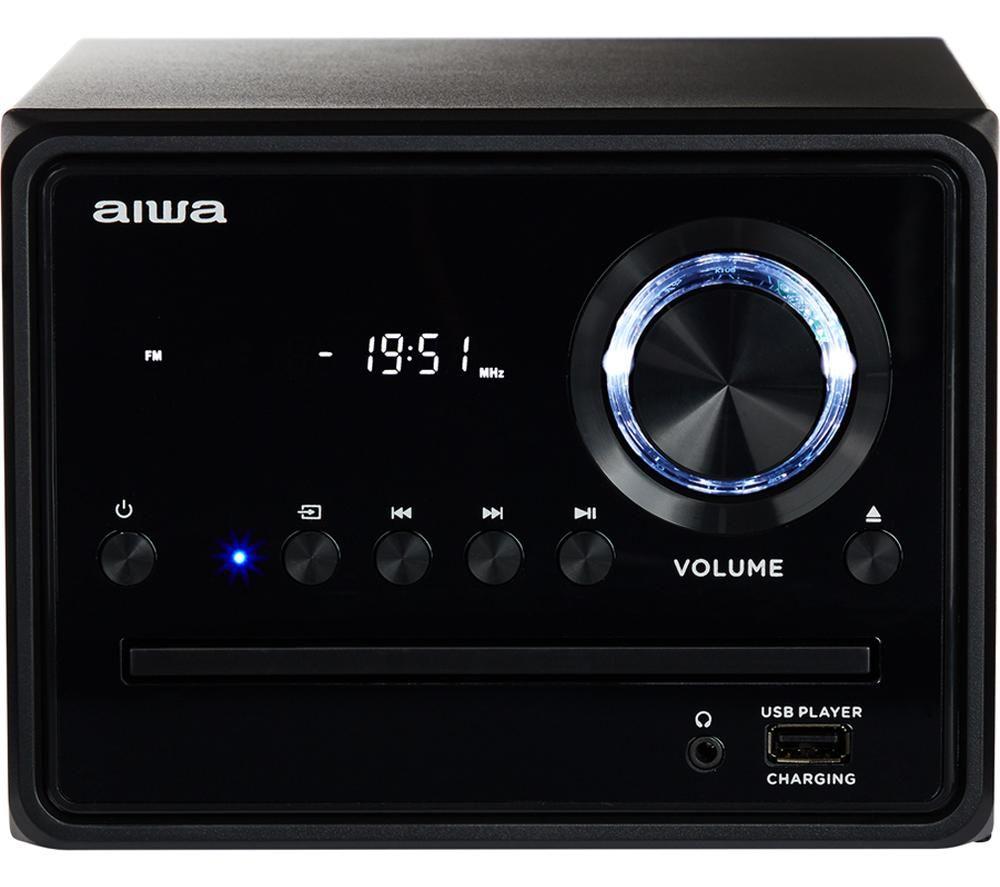 AIWA MSBTU-300 Bluetooth Micro Hi-Fi System - Black image number 3 of 8