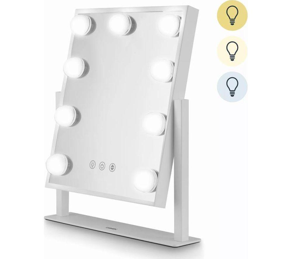 CARMEN Reflect Series Hollywood 9 Bulb Vanity Mirror - White image number 2 of 6