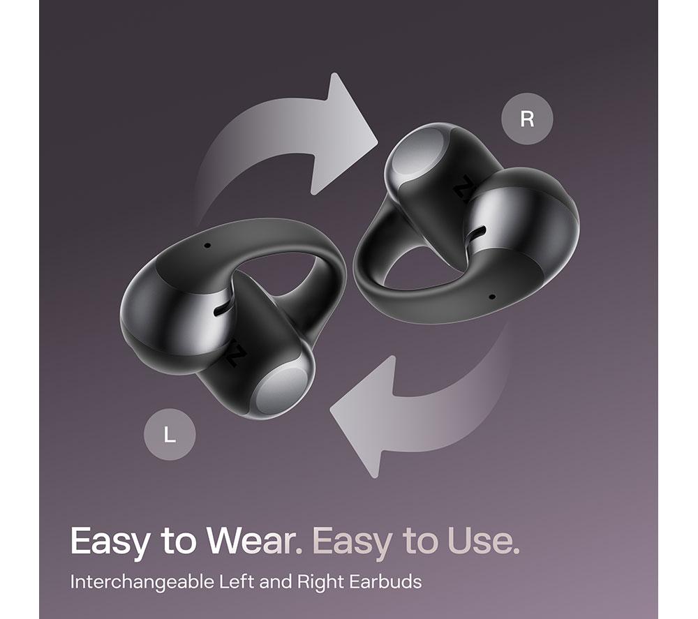 SHOKZ OpenDots ONE Wireless Bluetooth Earbuds - Black image number 7 of 9