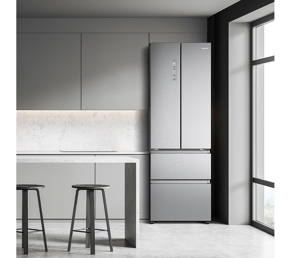 HISENSE PureFlat RF632N4AIE1 Fridge Freezer - Stainless Steel image number 2 of 11