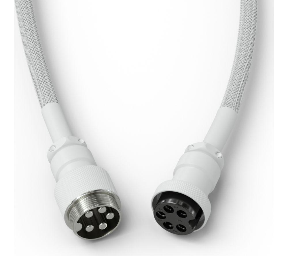 GLORIOUS Coiled USB to USB Type-C Keyboard Cable - Ghost White image number 5 of 6