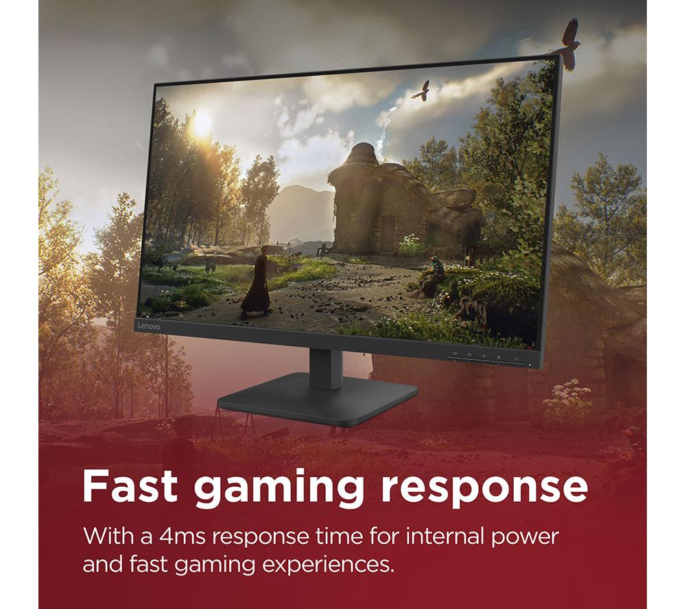 LENOVO L27-4e Full HD 27" IPS Monitor - Raven Black image number 5 of 11