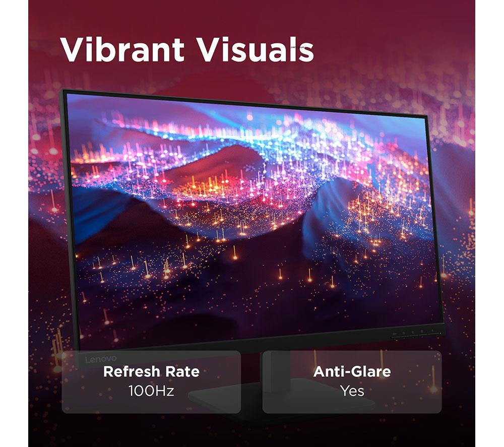 LENOVO L27-4e Full HD 27" IPS Monitor - Raven Black image number 8 of 11