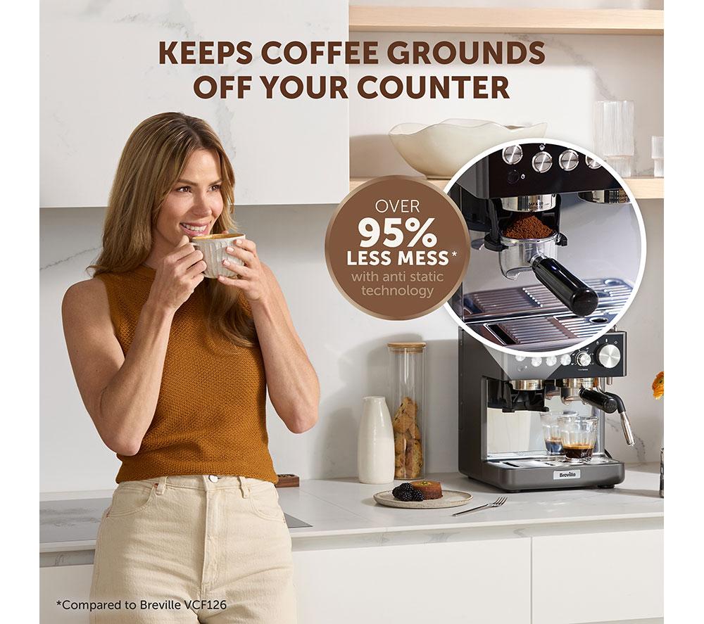BREVILLE Barista Sense VCF187 Bean to Cup Coffee Machine - Stainless Steel image number 3 of 9