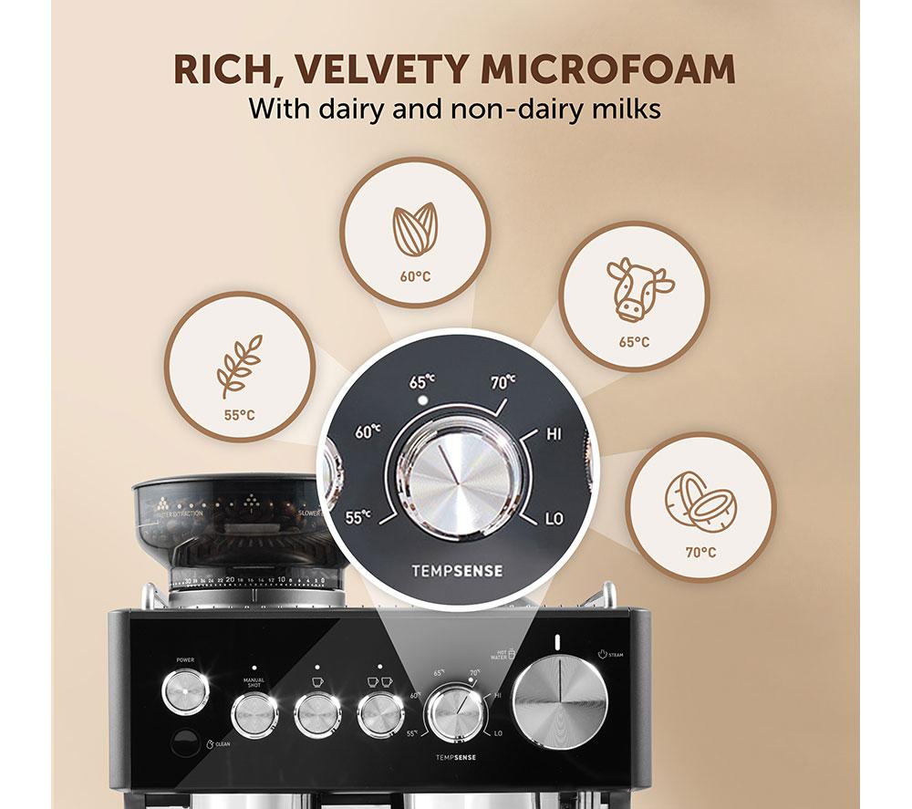 BREVILLE Barista Sense VCF187 Bean to Cup Coffee Machine - Stainless Steel image number 6 of 9