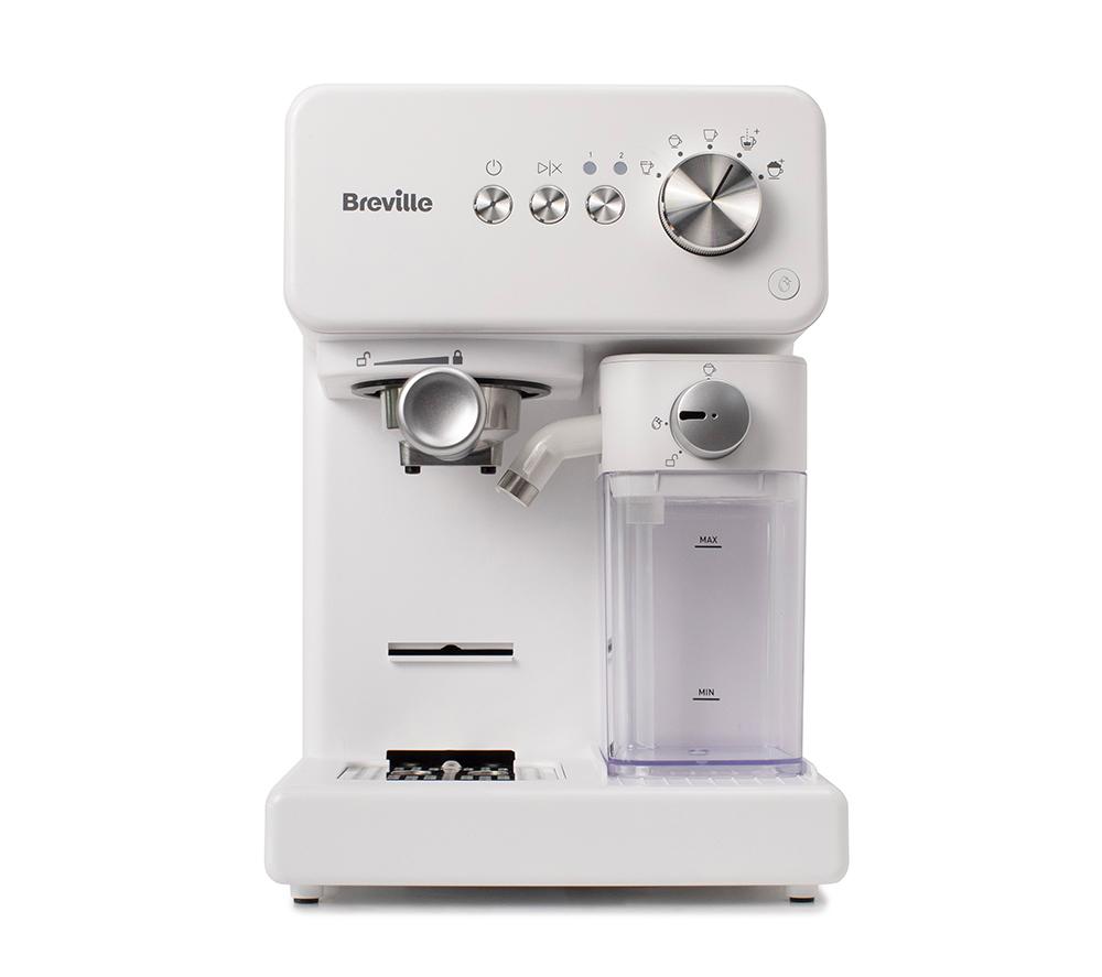 BREVILLE Prima Latte VCF190 Coffee Machine - White image number 8 of 8