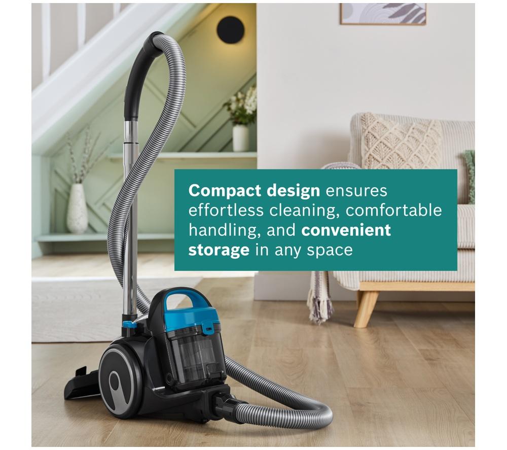 BOSCH Series 2 BGS05BU2GB Cylinder Bagless Vacuum Cleaner - Turquoise image number 3 of 9