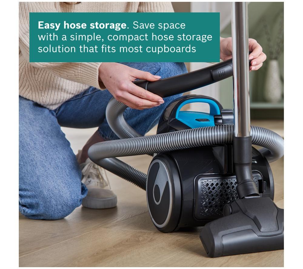 BOSCH Series 2 BGS05BU2GB Cylinder Bagless Vacuum Cleaner - Turquoise image number 4 of 9