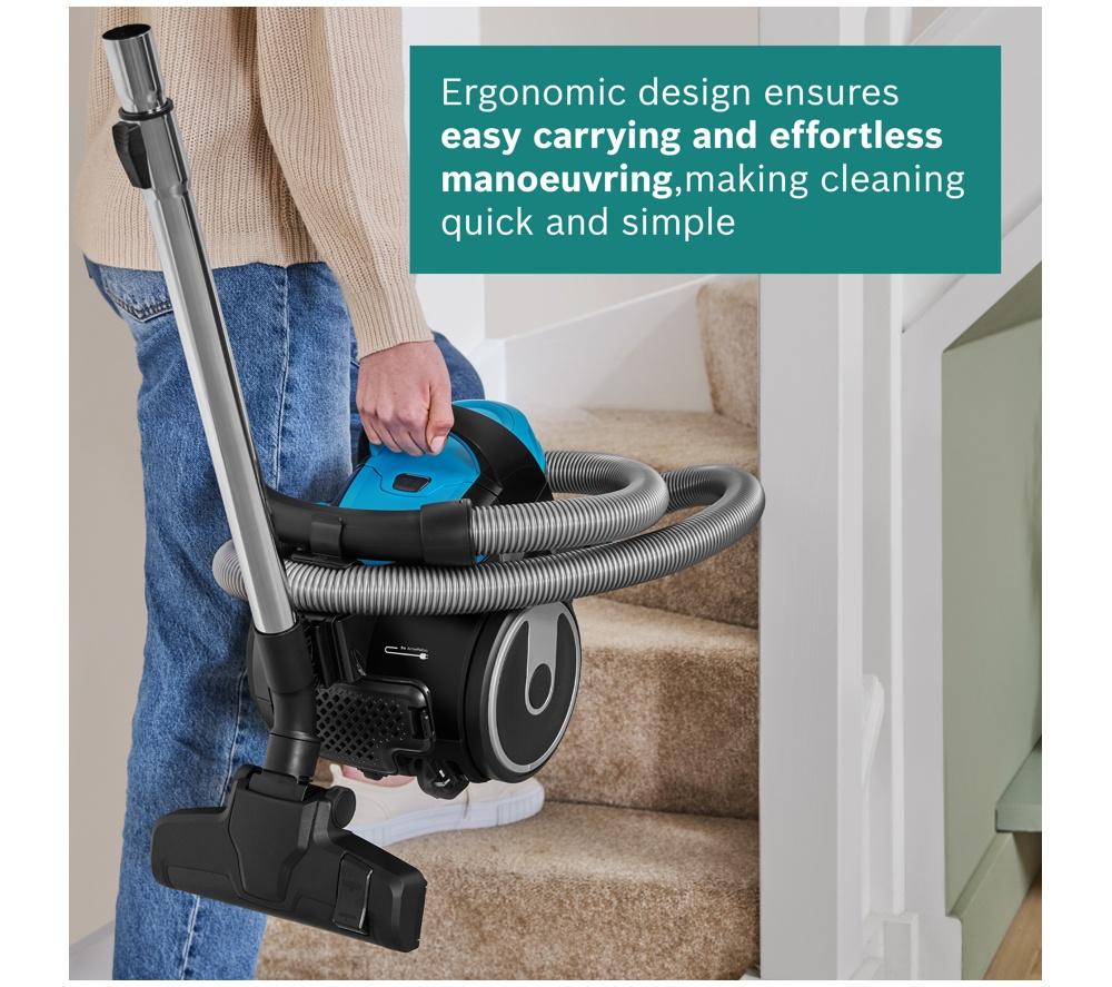 BOSCH Series 2 BGS05BU2GB Cylinder Bagless Vacuum Cleaner - Turquoise image number 7 of 9