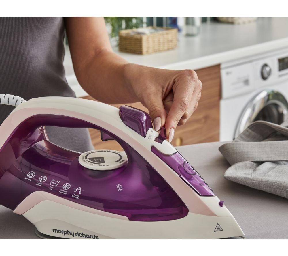 MORPHY RICHARDS Steam Flow 302011 Turbo Steam Iron - Pink image number 7 of 8