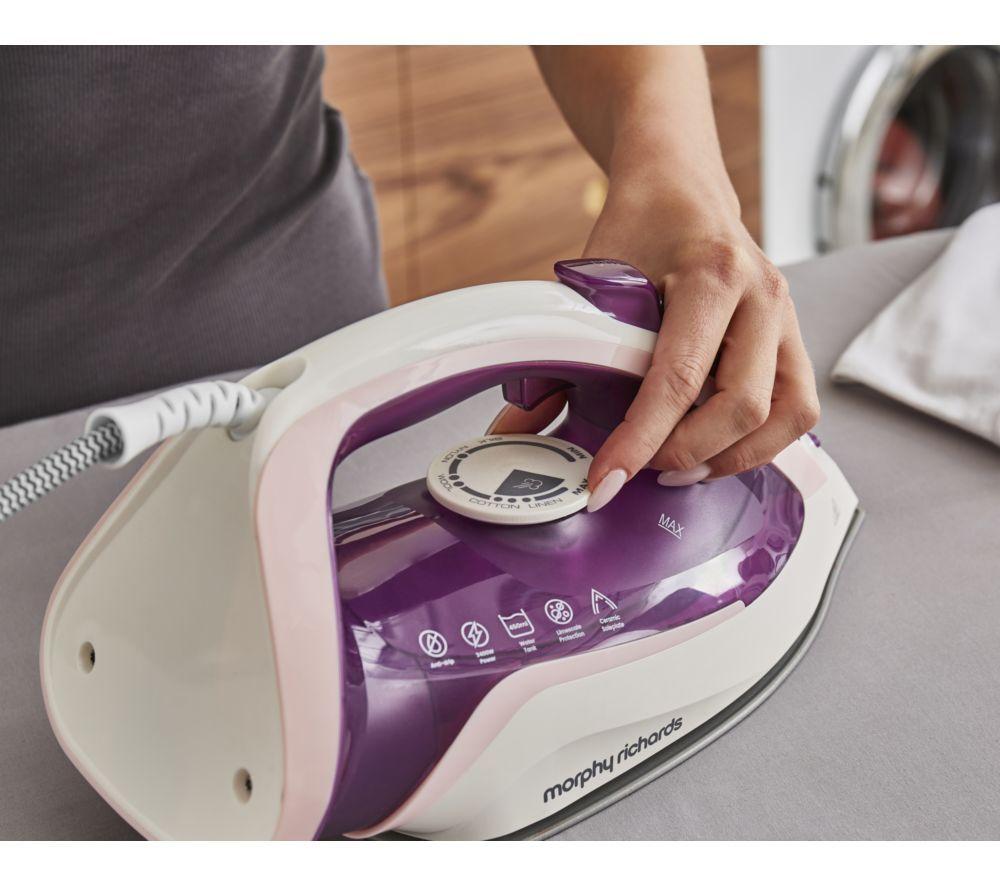 MORPHY RICHARDS Steam Flow 302011 Turbo Steam Iron - Pink image number 8 of 8