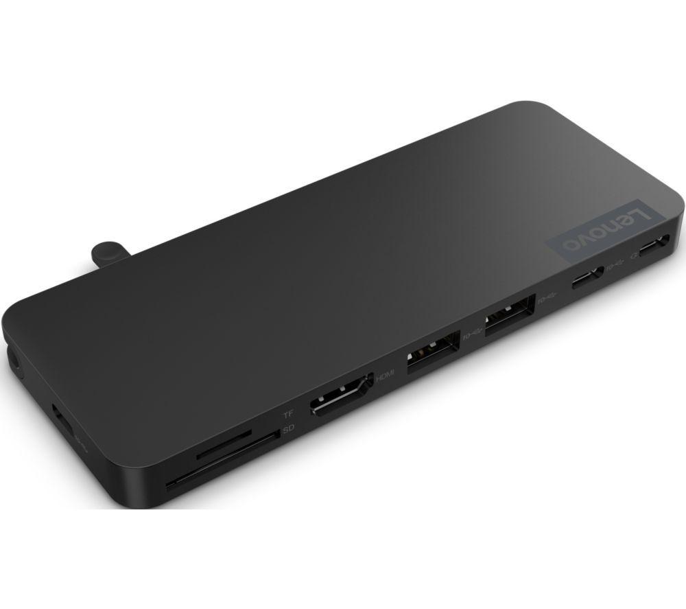 LENOVO Slim 8-port USB Type-C Connection Hub - Black image number 3 of 7