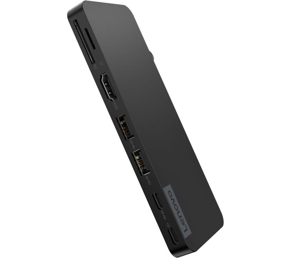 LENOVO Slim 8-port USB Type-C Connection Hub - Black image number 6 of 7