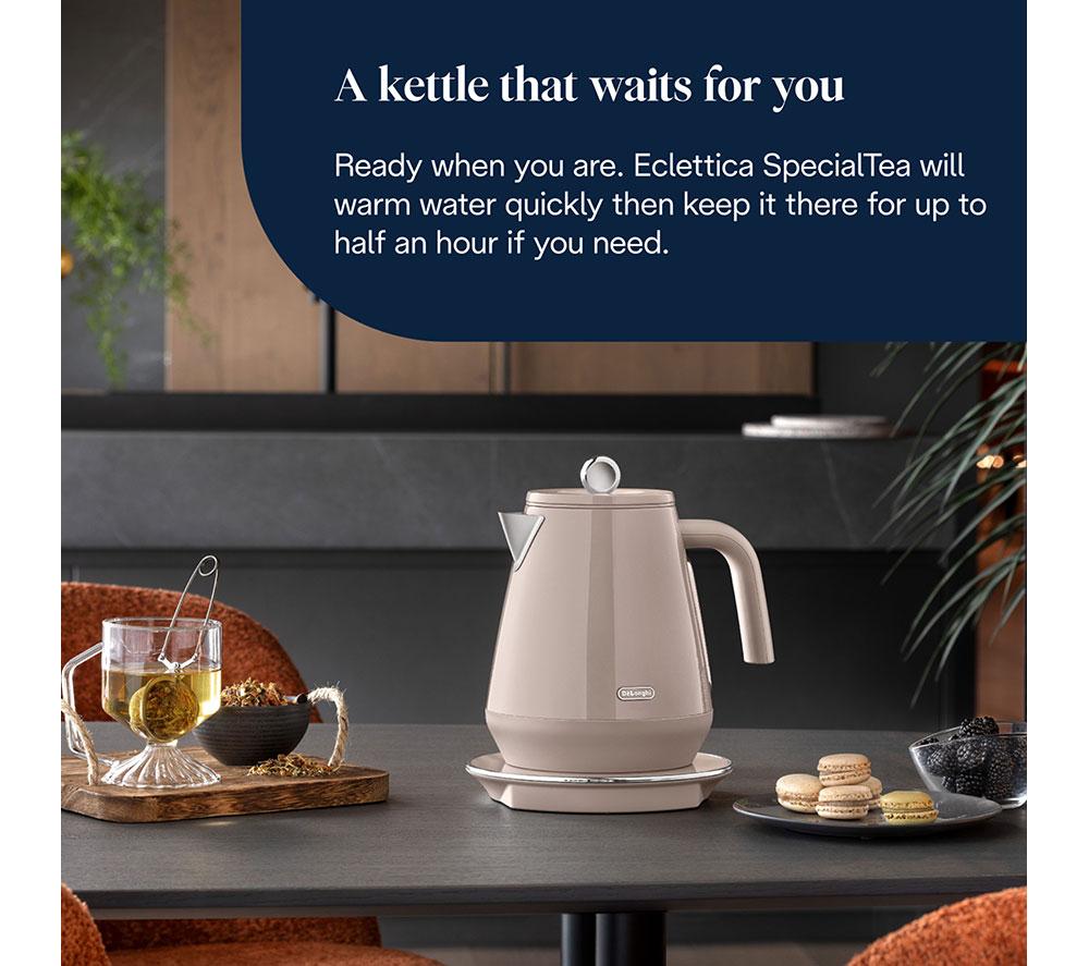 DELONGHI Eclettica Variable Temperature KBY3011.BG Jug Kettle - Blissful Beige image number 5 of 8