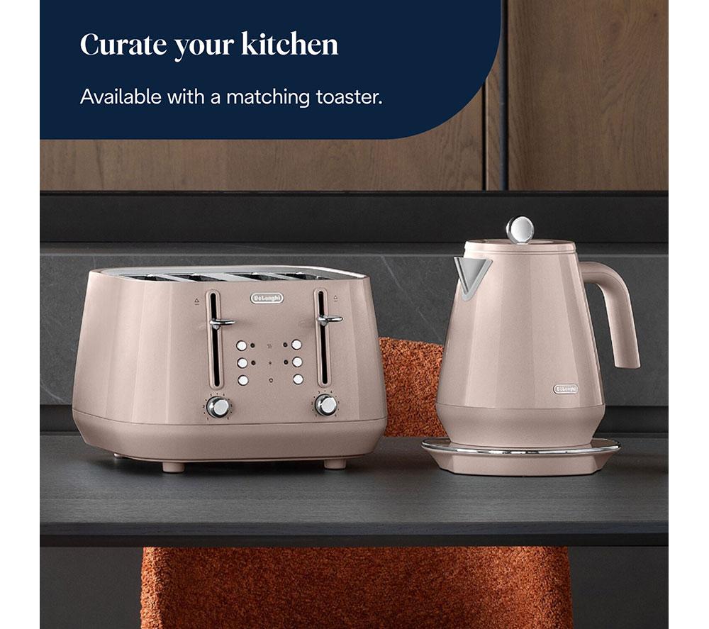 DELONGHI Eclettica Variable Temperature KBY3011.BG Jug Kettle - Blissful Beige image number 8 of 8