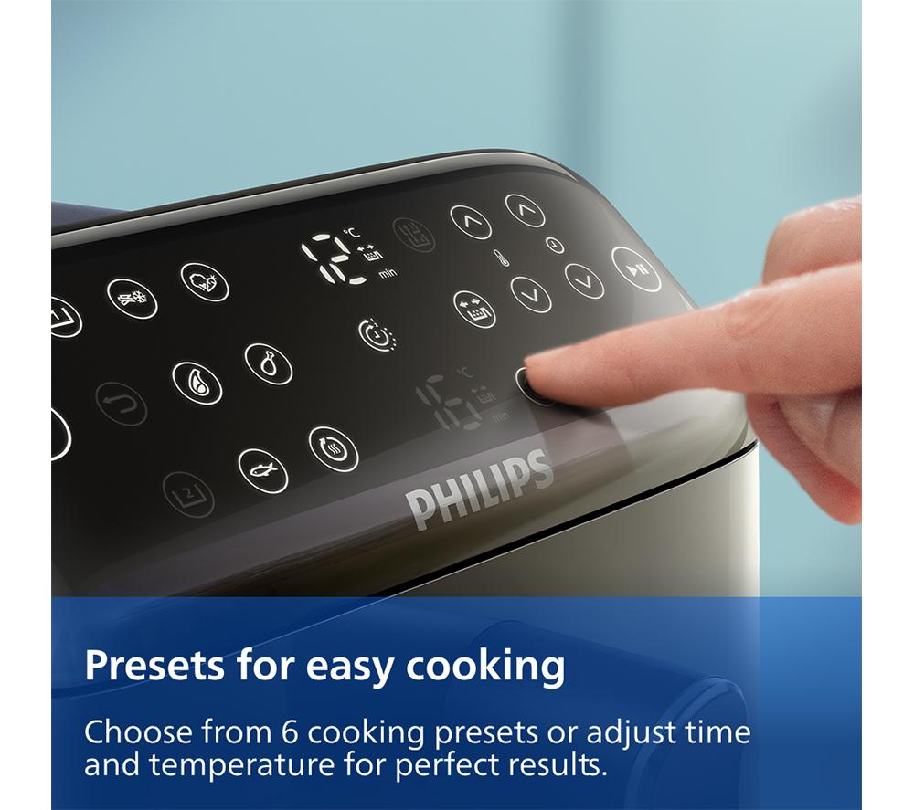 PHILIPS 4000 Series NA462/79 Stacked Dual Basket Air Fryer - Black & Copper image number 10 of 16