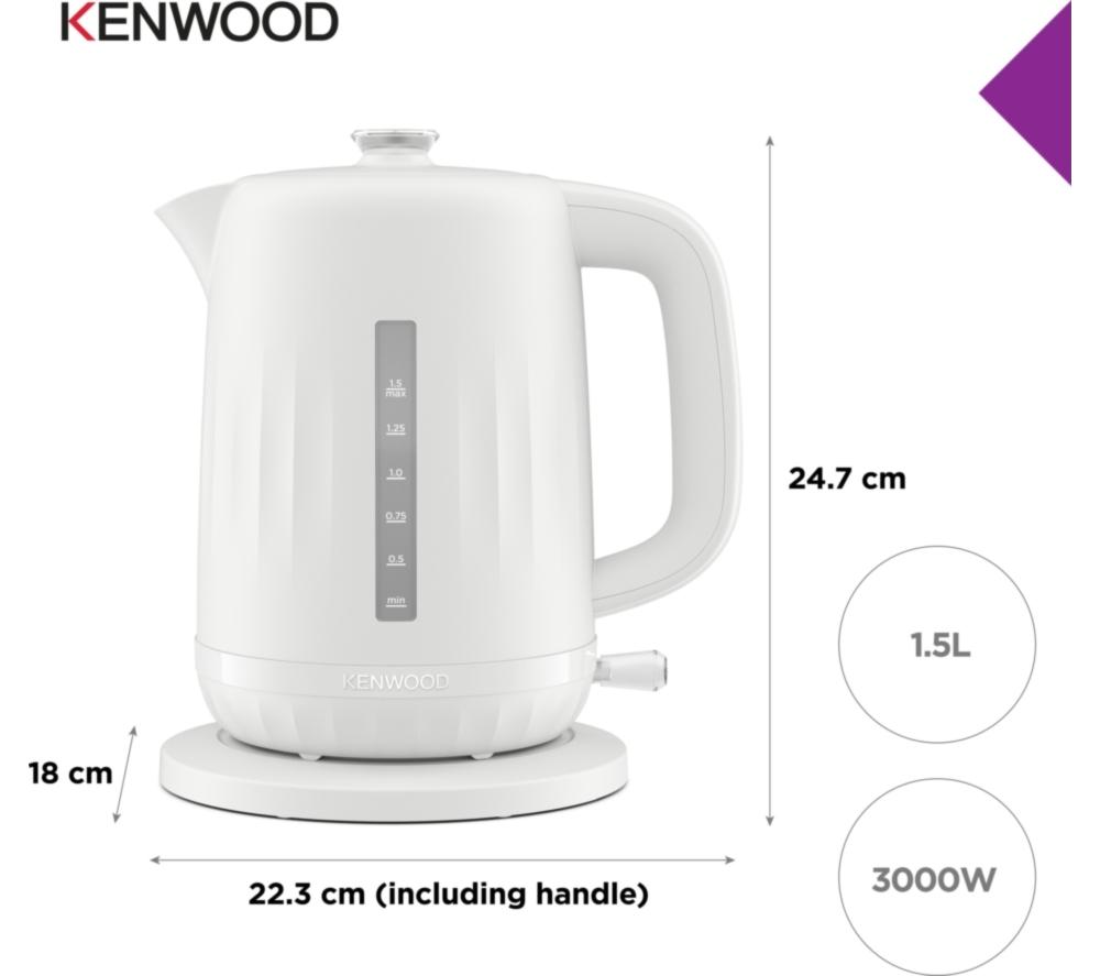 KENWOOD Ripple ZJP06.000WH Jug Kettle - Pure White image number 10 of 10