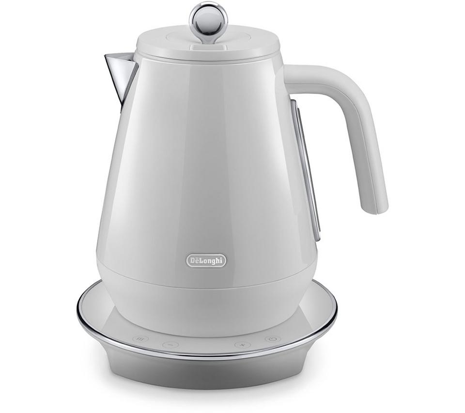 DELONGHI Eclettica Variable Temperature KBY3011.W Jug Kettle - Whimsical White