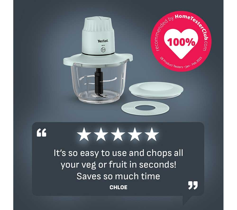 TEFAL Choppeo MB603165 XXL Food Chopper - Eucalyptus image number 8 of 8