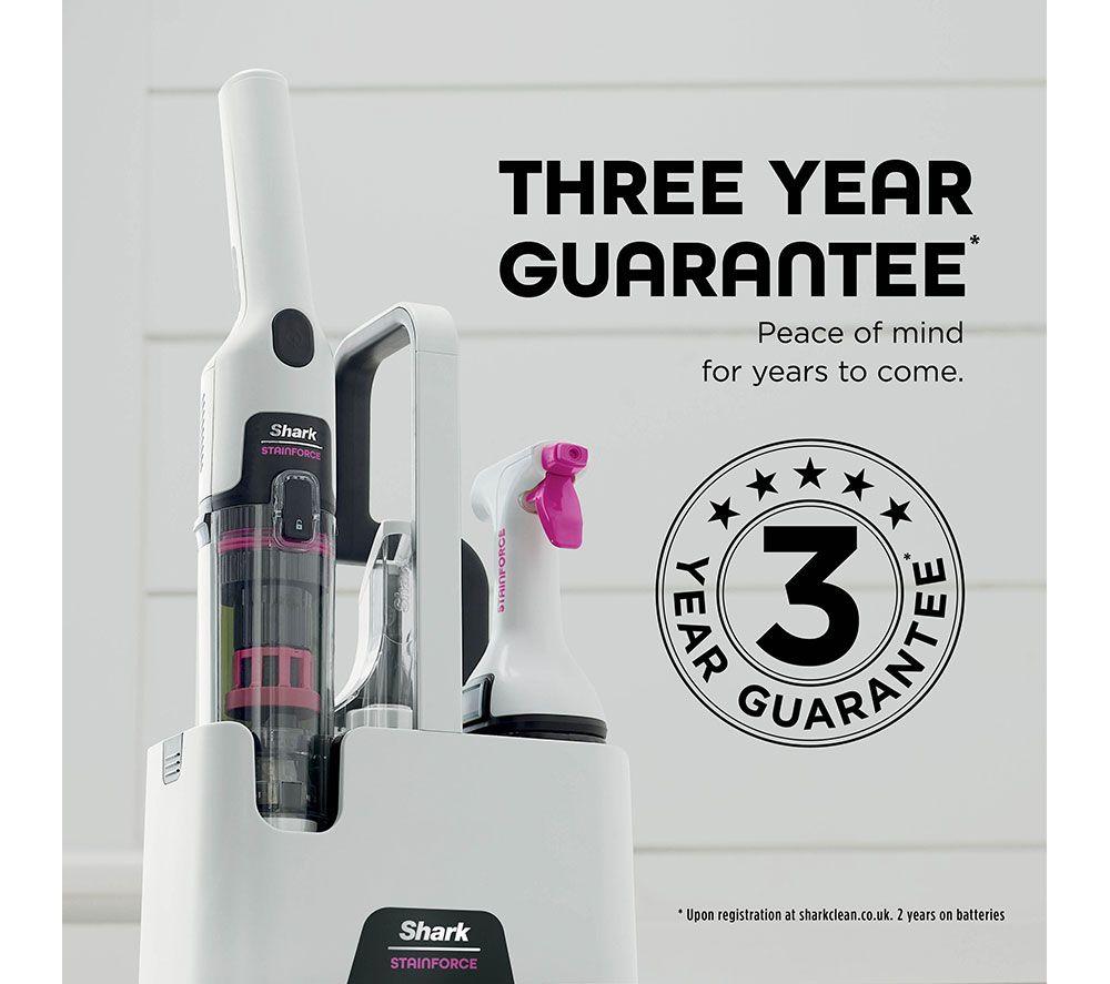 SHARK StainForce Stain-Destroying HX100UKT Cordless Spot Cleaner - White image number 2 of 10