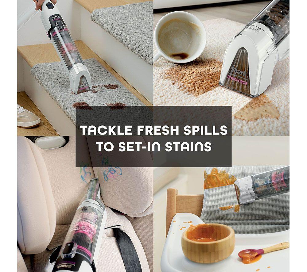 SHARK StainForce Stain-Destroying HX100UKT Cordless Spot Cleaner - White image number 5 of 10
