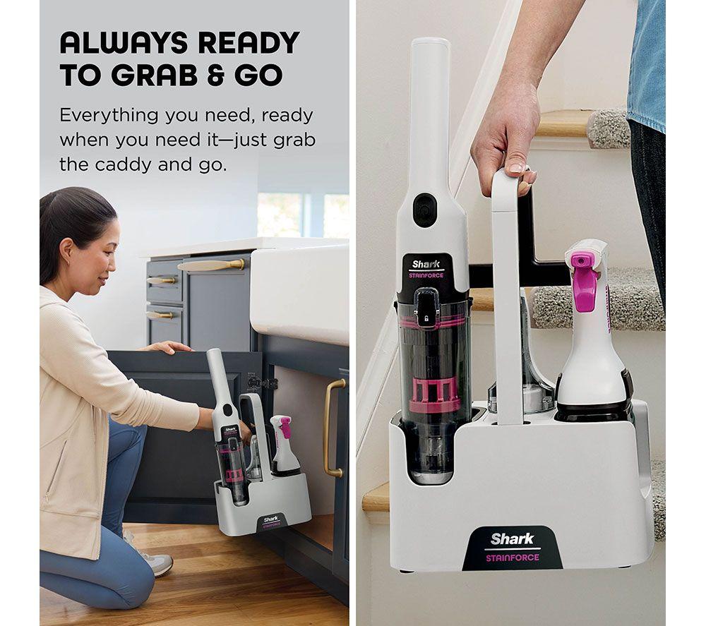 SHARK StainForce Stain-Destroying HX100UKT Cordless Spot Cleaner - White image number 6 of 10