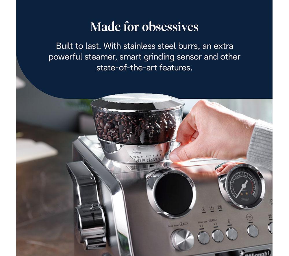 DELONGHI La Specialista Maestro EC9885.M Bean to Cup Coffee Machine - Silver image number 4 of 11