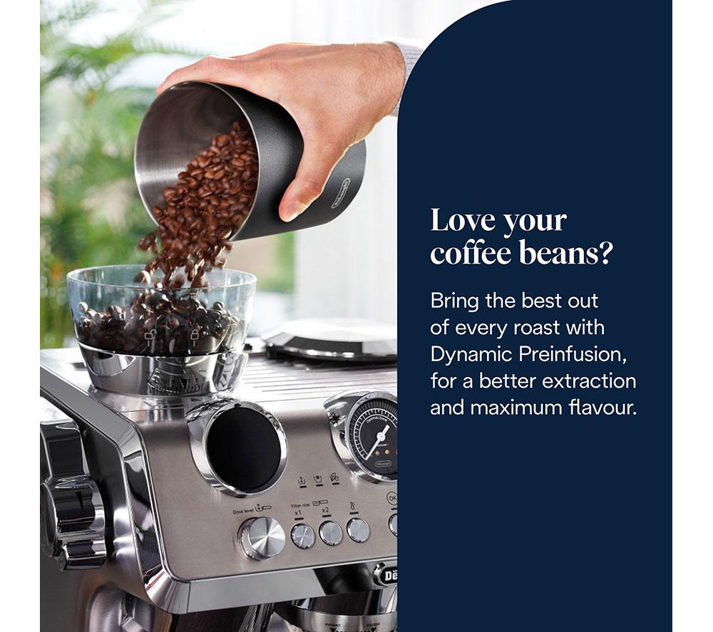 DELONGHI La Specialista Maestro EC9885.M Bean to Cup Coffee Machine - Silver image number 5 of 11