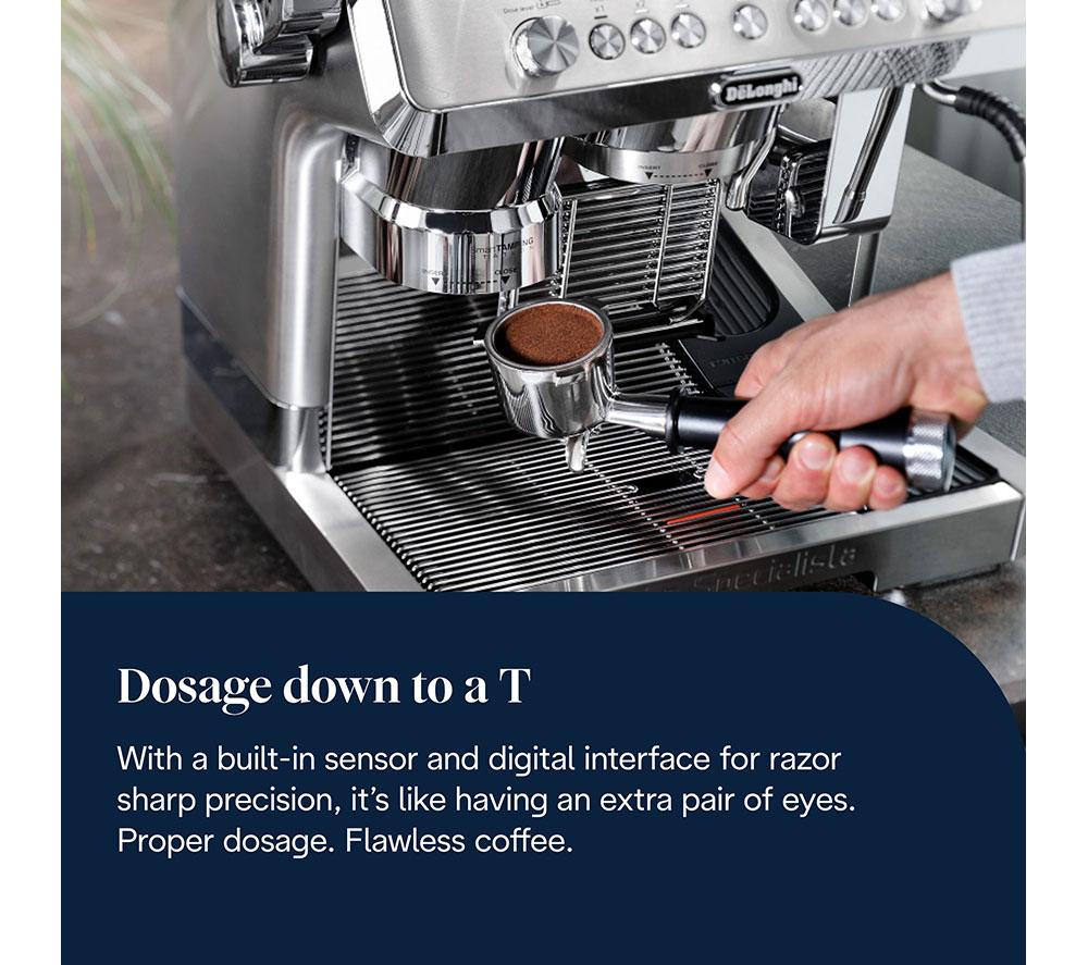 DELONGHI La Specialista Maestro EC9885.M Bean to Cup Coffee Machine - Silver image number 6 of 11